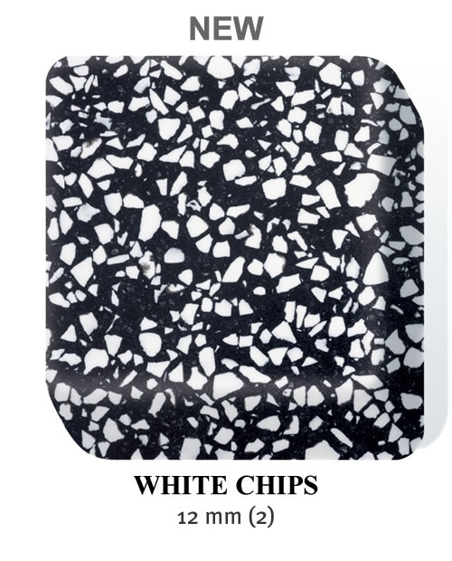 искусственный камень - Corian_white_chips 